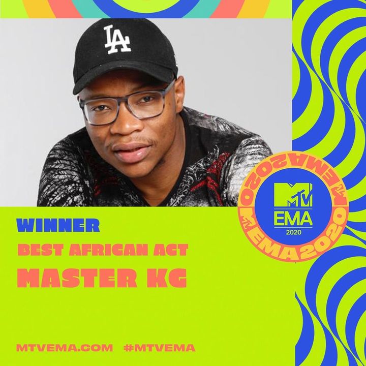 Master KG Beats Kabza De Small, DJ Maphorisa & Others To Win EMA2020 Best African Act