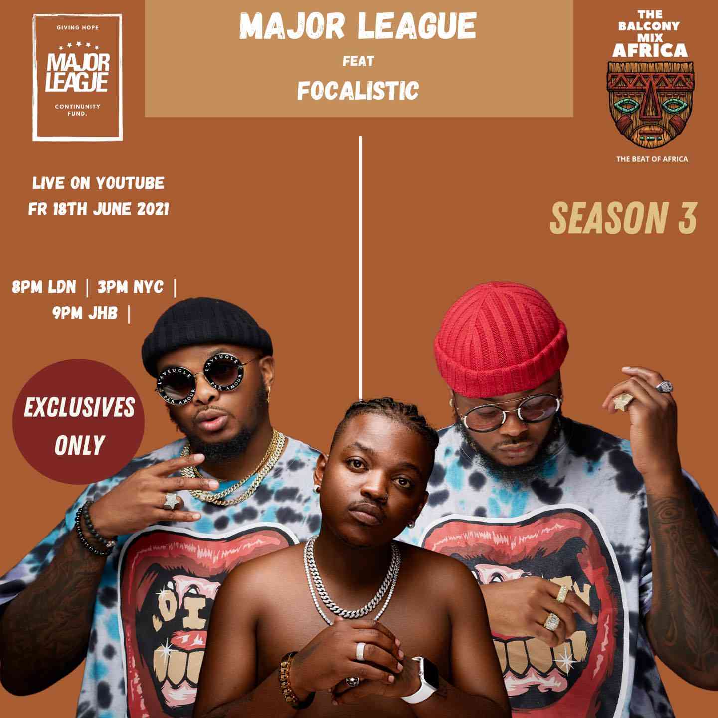 Major League DJz & Focalistic Amapiano Balcony Mix (Africa Live)