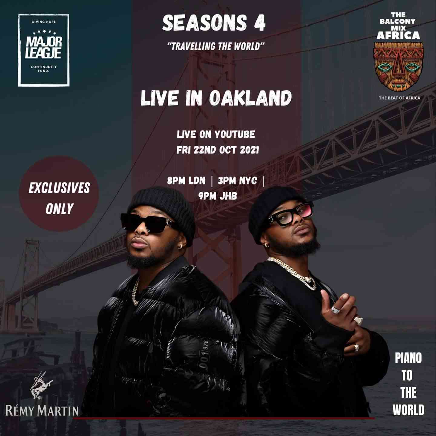 Major League DJz Amapiano Balcony Mix (Live in Oakland)