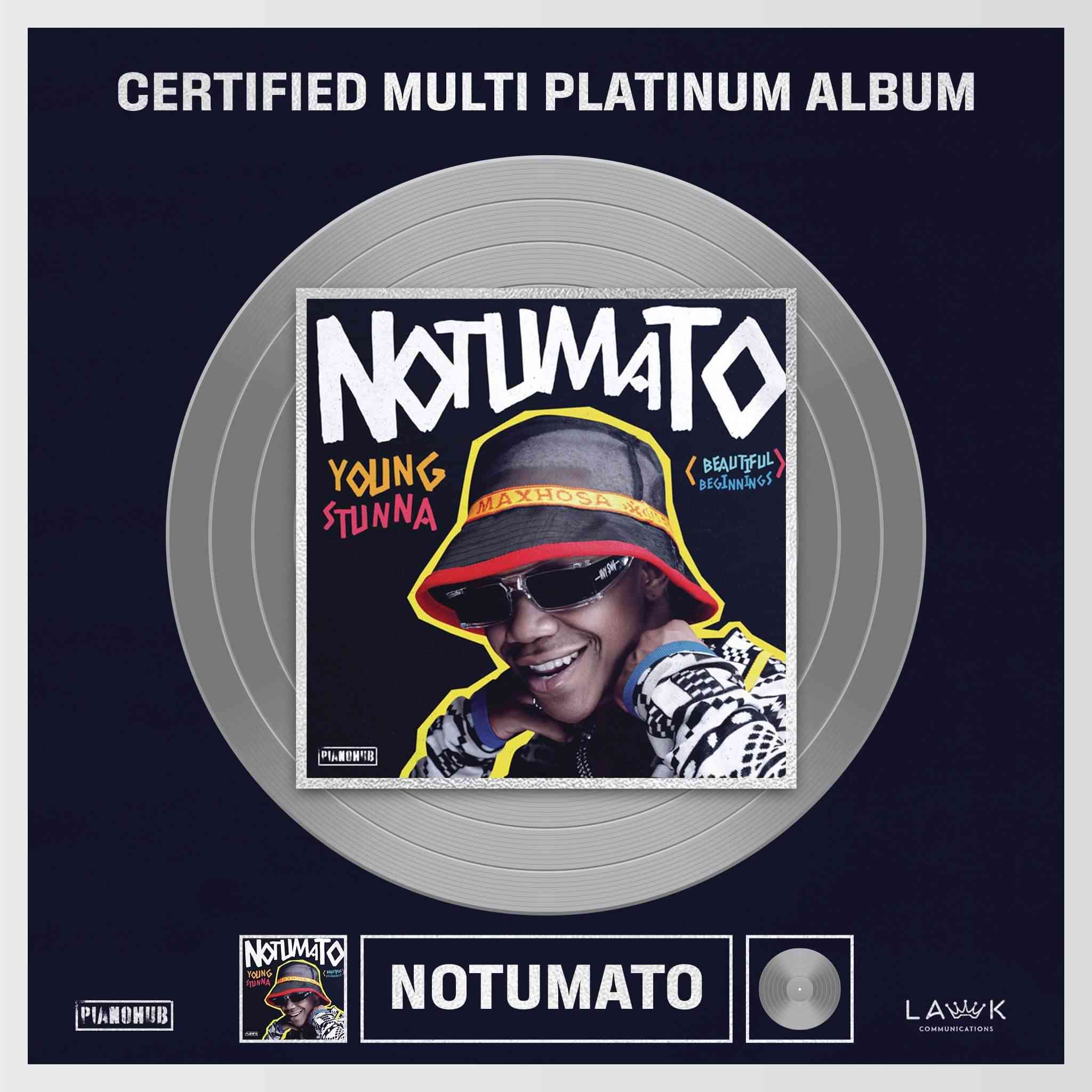 Young Stunna's Notumato Album Reaches Multi Platinum ZAtunes