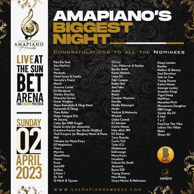 SA Amapiano Awards Full List of Nominees ZAtunes