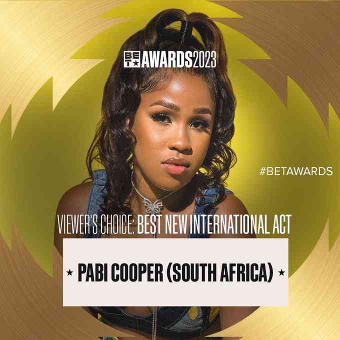 Pabi Cooper Secured BET Awards 2023 Nomination 