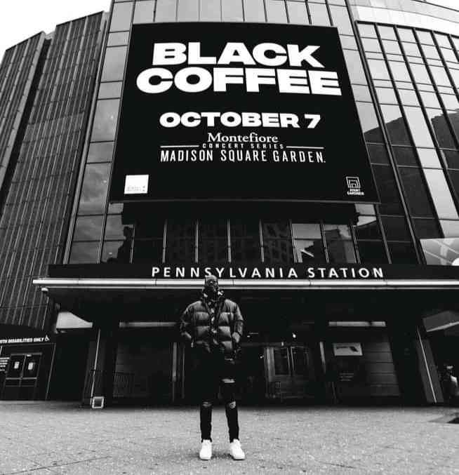 Everything Set For Black Coffee As He Gears To Take Centre Stage At Madison Square Garden in New York