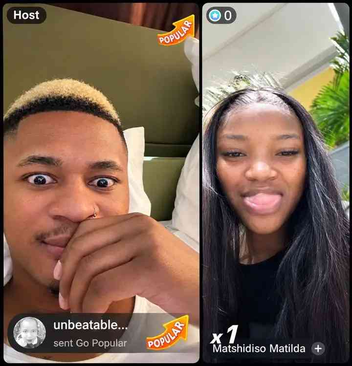 Kelvin Shai: Matshidiso Matilda Joins Limpopo Boy On Tiktok Live